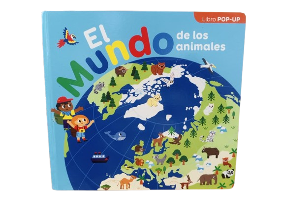 LIBRO POP-UP PARA NIÑOS EL MUNDO DE LOS ANIMALES CON SOLAPAS REF: LIST-686 MARCA SCHOOL FUN