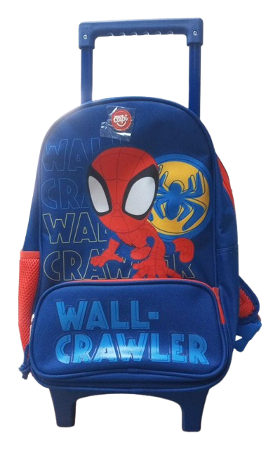 MOCHILA/MORRAL ESCOLAR CON RUEDAS SPIDERMAN TALLA XS REF: 1444048 MARCA CAPI