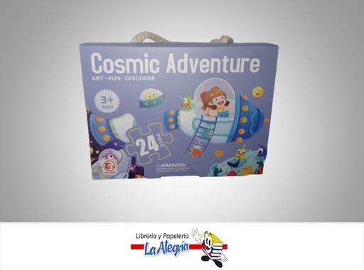 [88629] ROMPECABEZA AVENTURA COSMICA 44X31CM 24PZA MARCA HAOXIANG