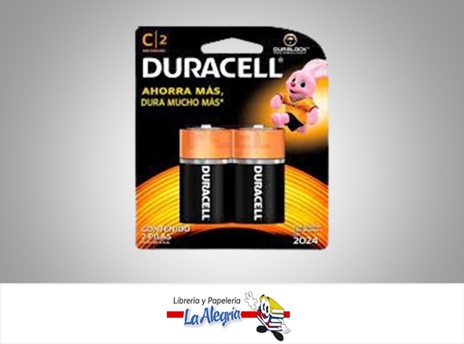 [041333000992] PILA C/LR14 ALCALINA 1,5V 2UND MARCA DURACELL   