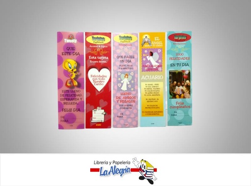 [4545122545887] MARCA LIBRO 5,6X21 CM VARIADA MARCA S/M   