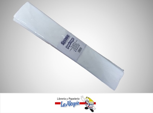 [6930518616117] PAPEL CREPE 50X200 CM BLANCO UND MARCA SYSABE