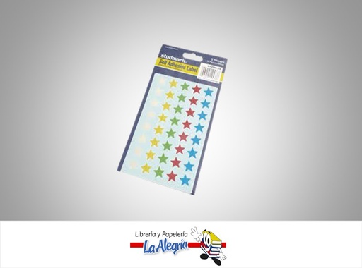[7453015125337] CALCOMANIA ESTRELLAS METALIZADOS STPRS28 PAQUETE DE 200 UND MARCA STUDMARK