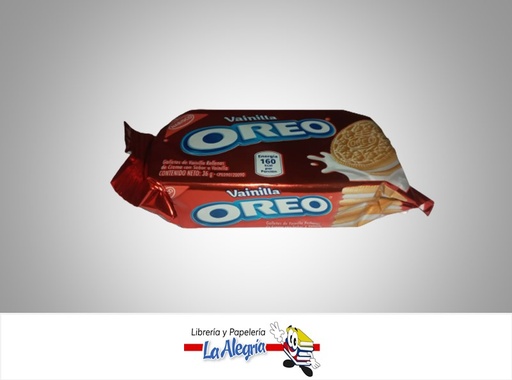 [7590011216420] GALLETA OREO VAINILLA 36G MARCA NABISCO