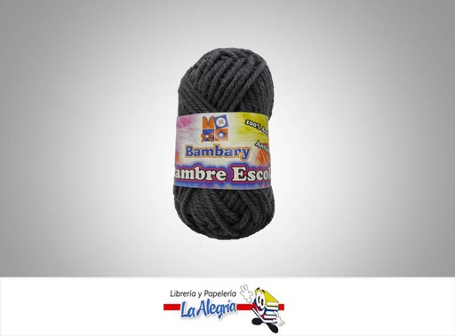 [7591018052608] ESTAMBRE ESCOLAR 12GR GRIS PLOMO UND MARCA BAMBARY   