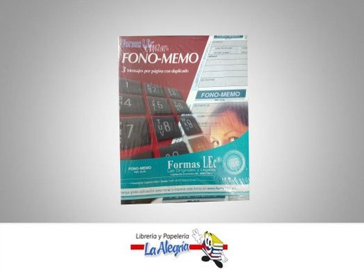[7591252226551] FONO-MEMO 150X2 19,6X21,5 CM REF35-05 MARCA FORMAS LEC   