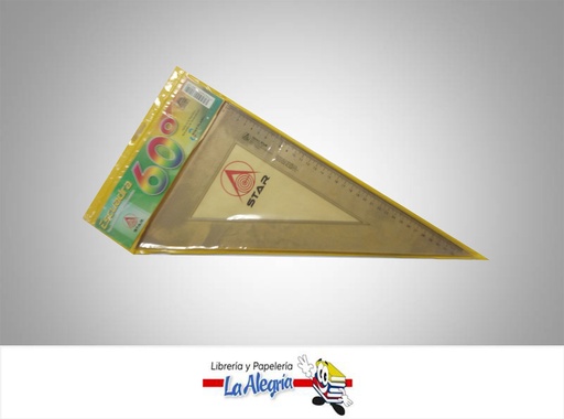 [7592569060012] ESCUADRA ACRILICA 60 32 CM MARCA STAR CON DETALLE