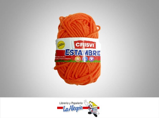 [7920210315141] ESTAMBRE ESCOLAR 10GR NARANJA UND MARCA CRISVI   