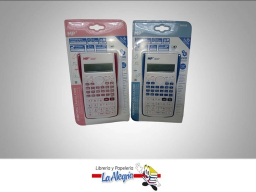 [8435464159803] CALCULADORA CIENTIFICA PE025 AZUL Y ROSADO MARCA MP
