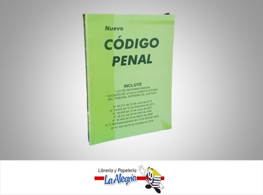 [000501] CODIGO PENAL TEMATICA LEYES AUTOR GO 41002 EDITORIAL DISTRIBUIDORA ML