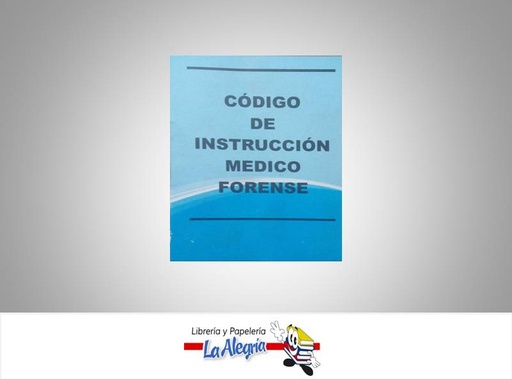 [000700] CODIGO MEDICO FORENSE TEMATICA LEYES EDITORIAL DISTRIBUIDORA ML