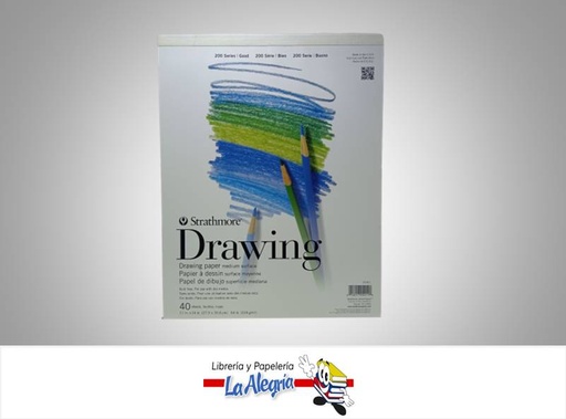 [012017250118] BLOCK DIBUJO SECO 28X35CM 104GR 40H MARCA STRATHMORE   