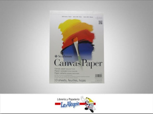 [012017253096] BLOCK DIBUJO CANVAS 23X30CM 187GR 10H MARCA STRATHMORE   