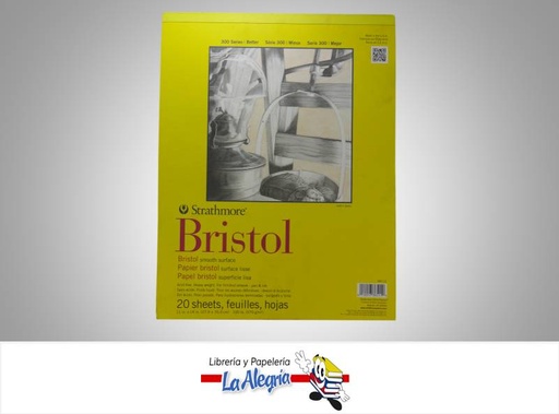 [012017365119] BLOCK ARTIST BRISTOL/LISO 27.9X35.6 20H MARCA STRATHMORE   