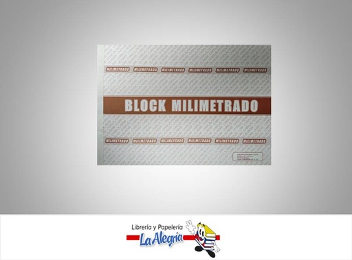 [012109] BLOCK BOND MILIMETRADO A4 210 X 297 MM. MARCA CHRISPIERR   