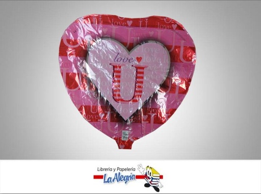 [026635149402] GLOBO FOIL LOVE U 18 UND MARCA ANAGRAM   