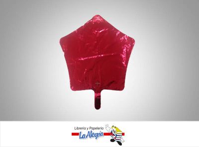 [026635305846] GLOBO FOIL 22 ESTRELLA ROJO UND MARCA ANAGRAM   
