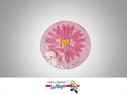 [030625863070] GLOBO FOIL 18 LOVE UND MARCA BETALLIC   
