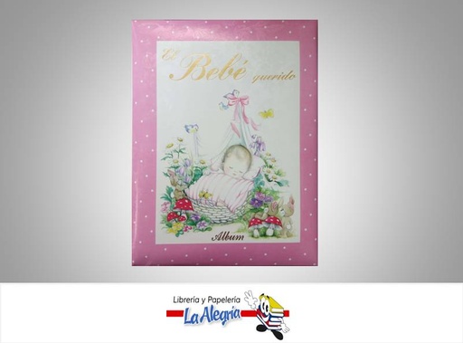 [044229] ALBUM FOTO 23X29CM EL BEBE QUERIDO ROSA       