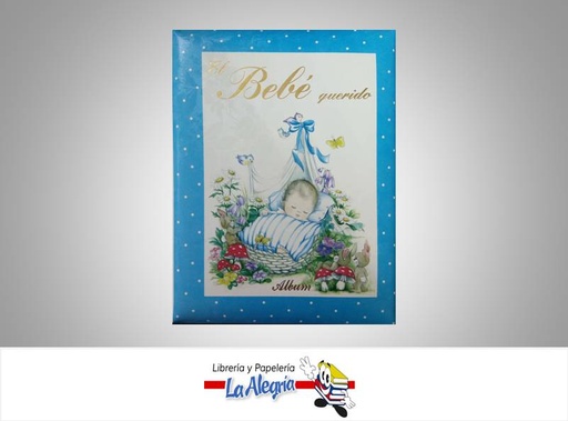 [044230] ALBUM FOTO 23X29CM EL BEBE QUERIDO AZUL       