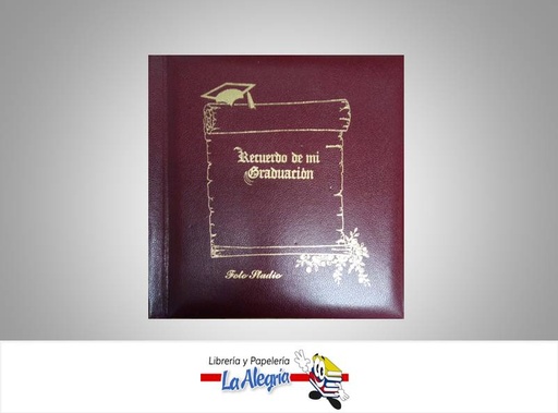[045256] ALBUM FOTO 32X33CM GRADUACION VINOTINTO       