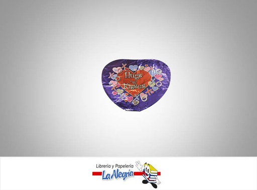 [052329145689] GLOBO FOIL 18 HUGS 'N' KISSES MARCA DURAFLOAT   