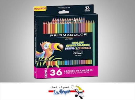 [070530014822] LAPICES DE COLORES METALIZADOS Y PASTELES 36 COLORES 2153016 MARCA PRISMACOLOR