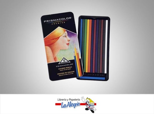 [070735035967] LAPICES DE COLORES 12 COL PREMIER EST. METAL MARCA PRISMACOLOR   