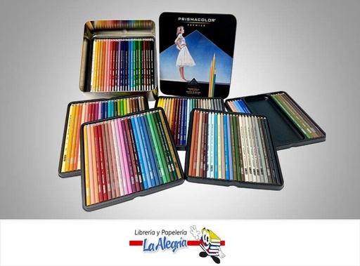 [070735044846] LAPICES DE COLORES CAJA DE METAL PREMIER 132 COLORES MARCA PRISMACOLOR