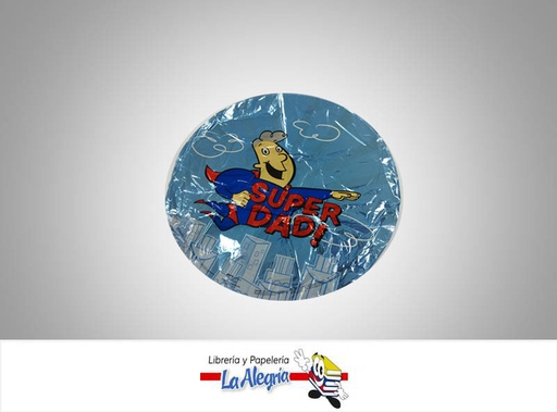 [071444619127] GLOBO FOIL 18 SUPER DAD MARCA SM   