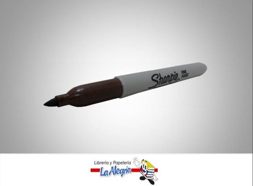 [071641300378] MARCADOR PERMANENTE PUNTA FINA MARRON UND MARCA SHARPIE