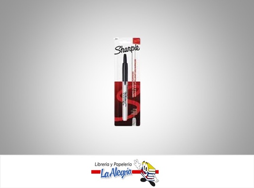 [071641327214] MARCADOR PERMANENTE FINO RETRACTIL NEGRO MARCA SHARPIE   