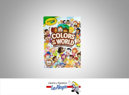[071662026547] LIBRO COLOREAR COLORS OF THE WORLD 96PG EDITORIAL CRAYOLA