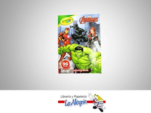 [071662126414] LIBRO COLOREAR AVENGER 96PG EDITORIAL CRAYOLA