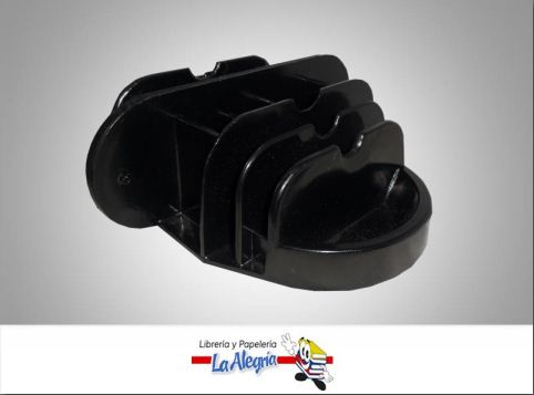 [1026] ORGANIZADOR PLASTICO D/ESCRITORIO NEGRO MARCA ABARCA   