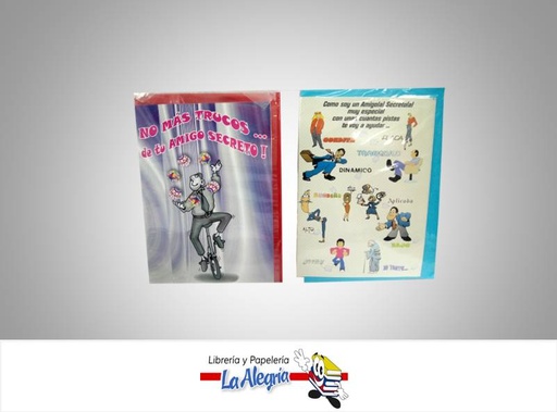 [10520024] TARJETA DE REGALO 15,1X21,6 AMIGO SECRET MARCA S/M   