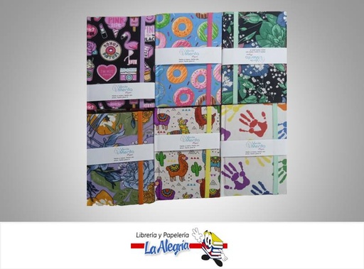 [150722214] CUADERNO PEQUEÑO CON DISEÑO 10,5X15 CM 80 MARCA VERDE MENTA