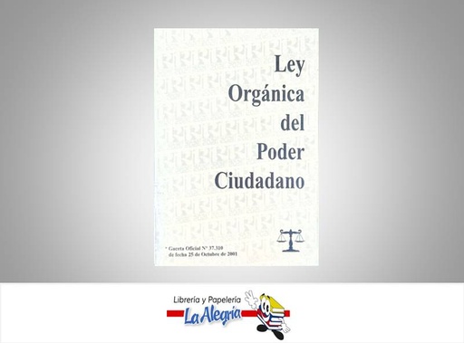 [15717] LEY DE PODER CIUDADANO  TEMATICA LEYES AUTOR GO 37310 EDITORIAL DISTRIBUIDORA ML