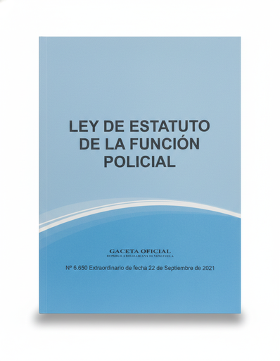 [15760] LEY DE ESTATUTO DE FUNCION POLICIAL TEMATICA LEYES AUTOR G.O. N6.210 EXT EDITORIAL DISTRIBUIDORA ML