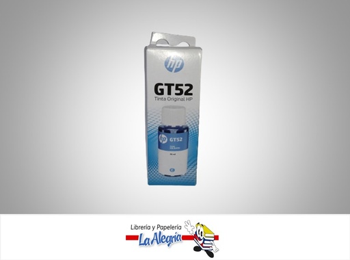 [190780132524] TINTA HP GT52 CYAN MARCA HP   