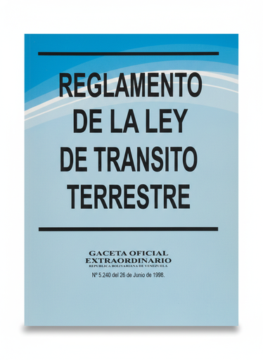 [19500] REGLAMENTO DE LA LEY DE TRANSITO TERRESTRE  TEMATICA LEYES AUTOR G.O.N5.240 EXT MARCA EDITORIAL DISTRIBUIDORA ML
