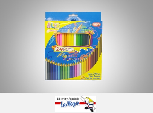 [2014122414360] LAPICES DE COLORES 24 COL HEXAGONAL ALFA MARCA ALFA   