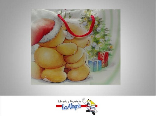 [20600907] BOLSA DE REGALO 18.5X22 D/NAVIDAD MARCA BUJOS ARTS   