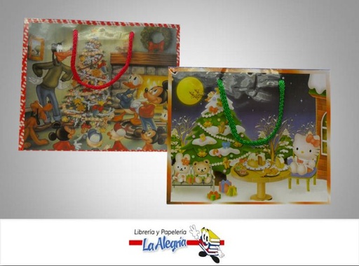 [20619091] BOLSA DE REGALO 18.5X22 D/NAVIDAD MARCA BUJOS ARTS   