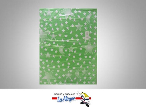 [25366] PAPEL P/IMPR CARTA ESTRELLAS VERDE UND MARCA S/M   