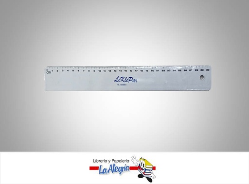 [4004764069552] REGLA ALUMINIO 30CM CON CORCHO REF 652 UND MARCA LEKLEPAR
