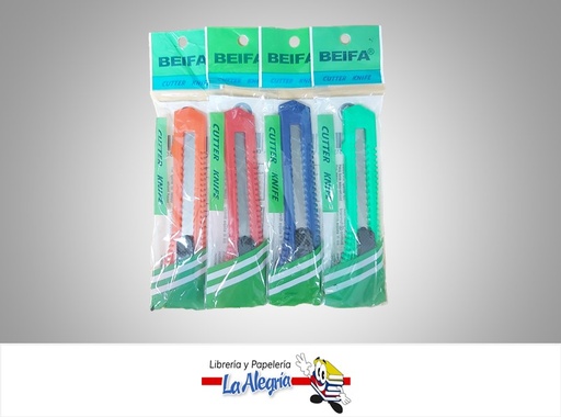 [4004844251303] CUCHILLA RETRACTIL PLASTICA 18MM MARCA BEIFA   