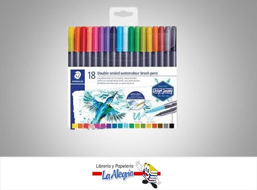 [4007817042830] MARCADORES DOBLE PUNTA1.0-6.0MM 18 COL MARCA STAEDTLER   