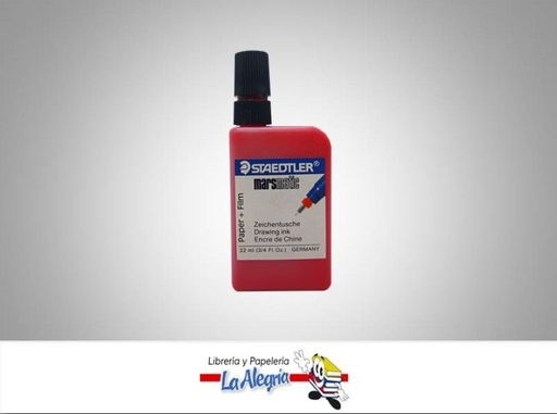 [4007817700839] TINTA CHINA MARS MATIC 22ML ROJO UND MARCA STAEDTLER   