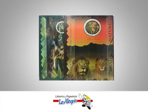 [4304C] CARPETA CARTON C/LIGA NATURE OFICIO UND MARCA SICOBEN   